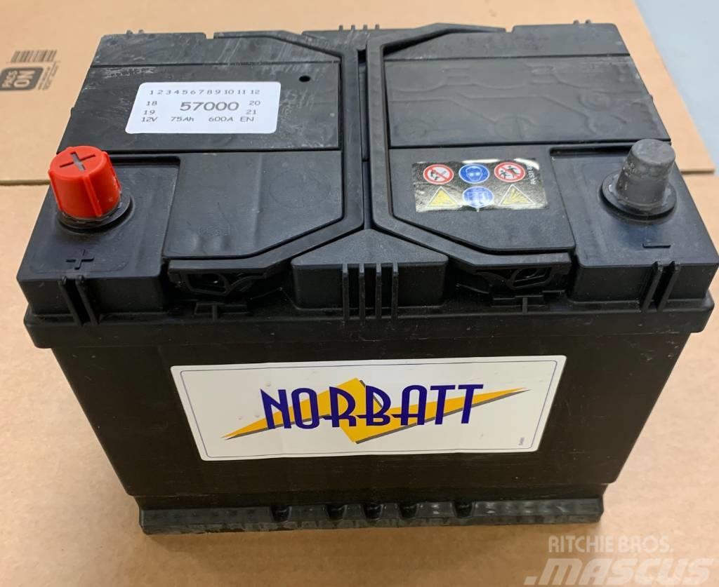  Norbatt Batteri 12V/75AH med BI Klack - 30-N57000 Καλοριφέρ