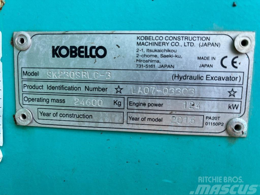 Kobelco SK 230 SR LC-3 Εκσκαφείς με ερπύστριες