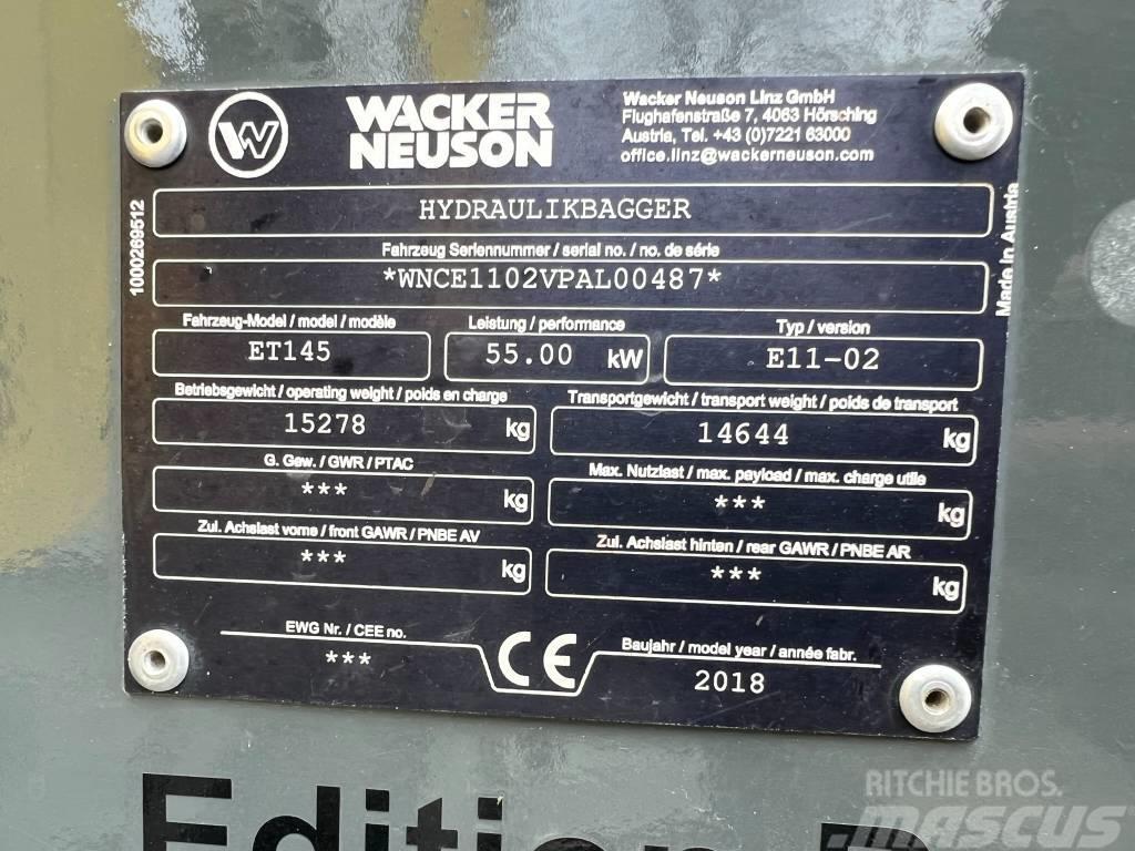 Wacker Neuson ET 145 Εκσκαφείς με ερπύστριες