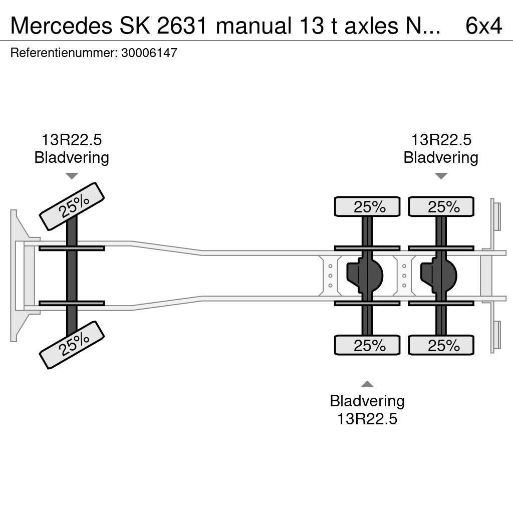 Mercedes-Benz SK 2631 manual 13 t axles NO2638 Φορτηγά Σασί