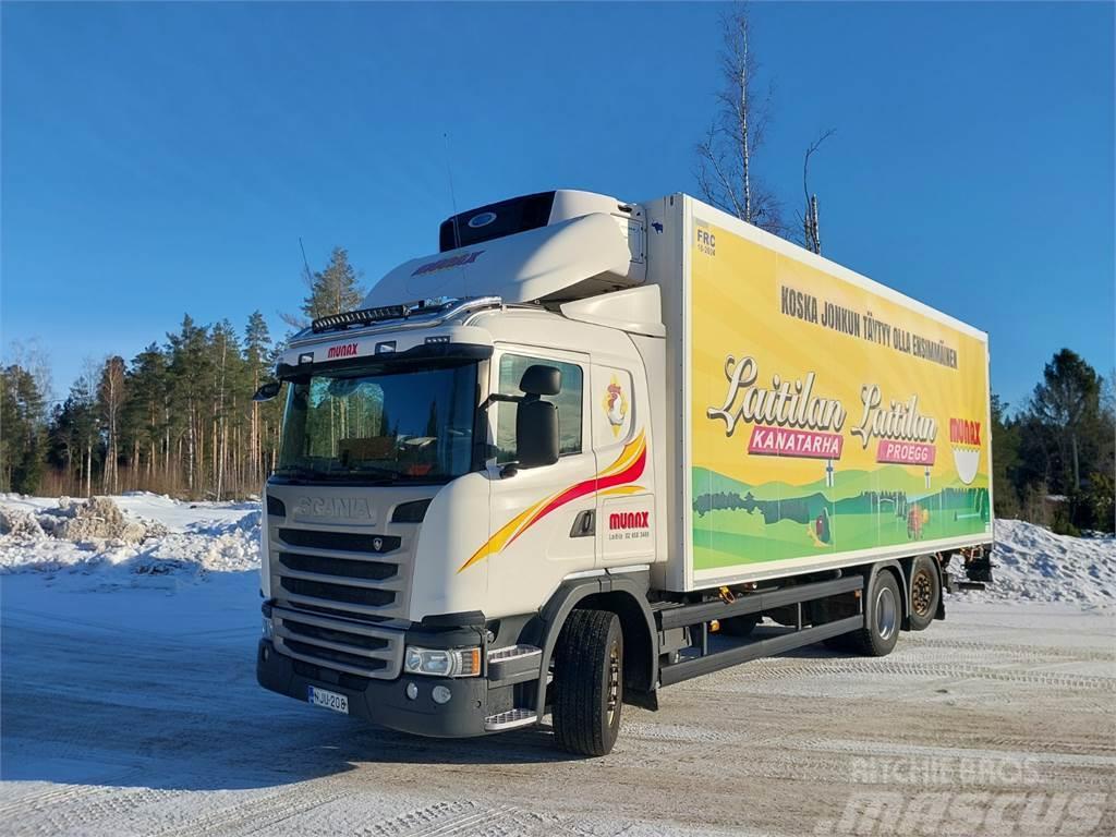 Scania G450 LB6X2*4, FRC-kori, kylmäkone, pl-nostin Φορτηγά Ψυγεία