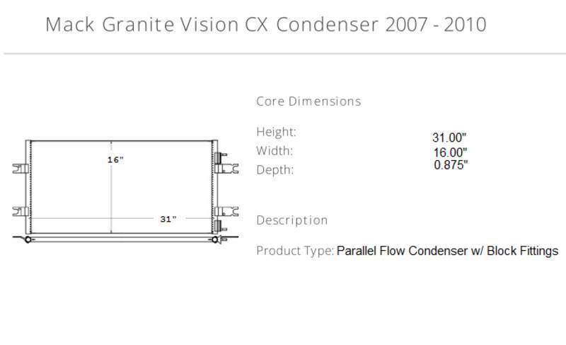 Mack Granite Vision CX Άλλα εξαρτήματα