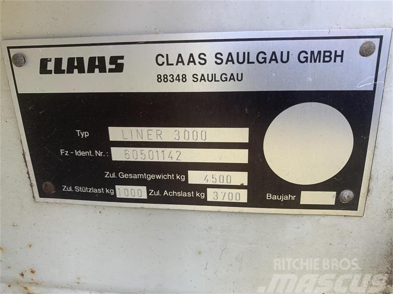 CLAAS Liner 3000 Τσουγκράνες και χορτοξηραντικές μηχανές