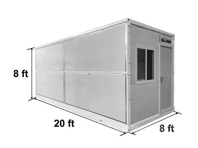  20 ft x 8 ft x 8 ft Foldable Metal Storage Shed wi Container αποθήκευσης
