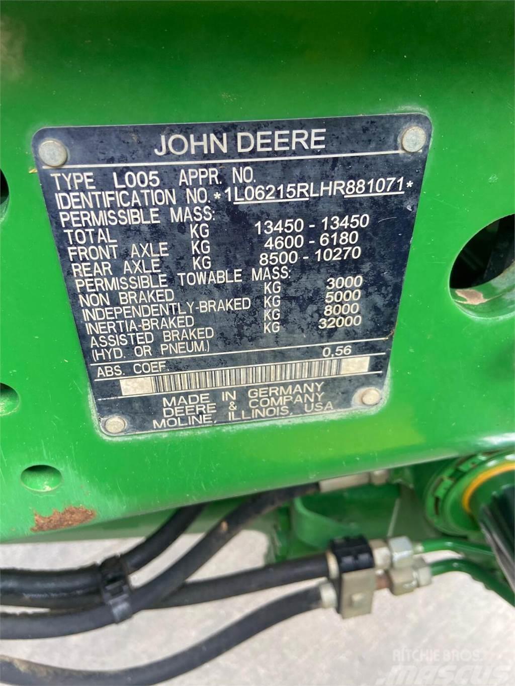 John Deere 6215R Τρακτέρ
