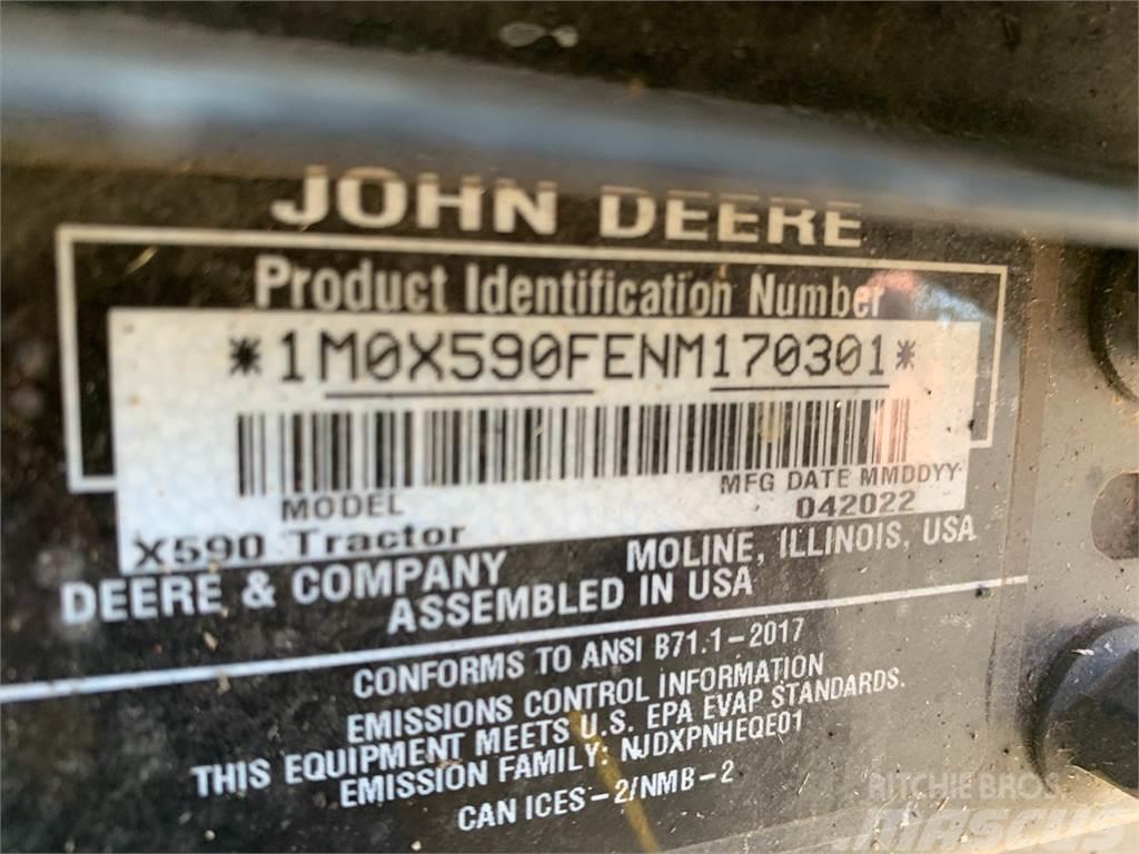 John Deere X590 Τρακτέρ μικρών διαστάσεων