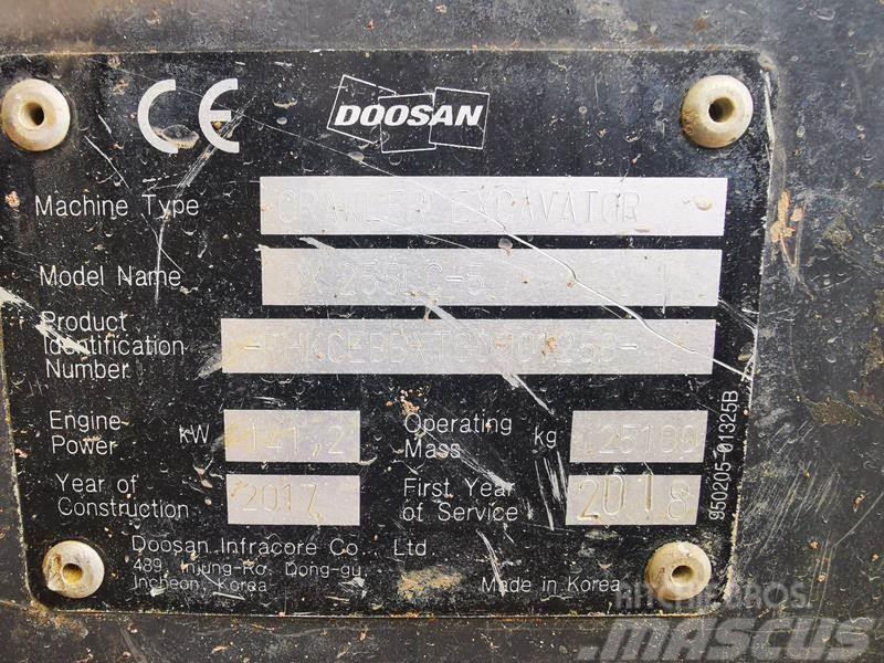 Doosan DX 255 NLC 5 Εκσκαφείς με ερπύστριες
