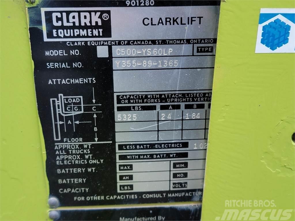 Clark C500-YS60LP Περονοφόρα ανυψωτικά κλαρκ με φυσικό αέριο LPG