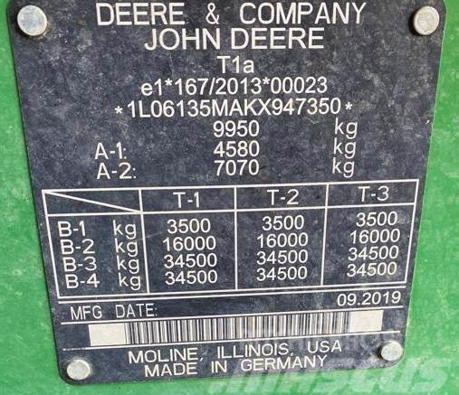 John Deere 6135M Τρακτέρ
