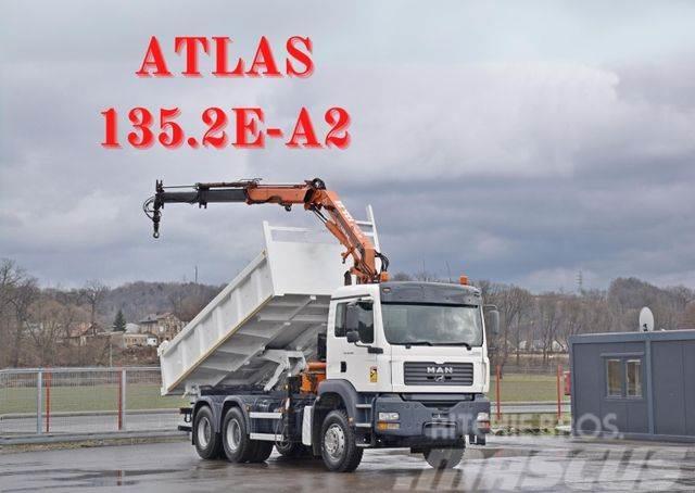 MAN TGA 26.350* ATLAS 135.2E-A2 + FUNK / 6x4*TOP 6x4 Φορτηγά Ανατροπή