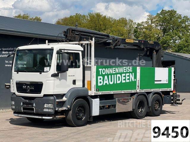 MAN TGS 26.400 6x2 Pritsche+Palfinger Kran Baustoff Flatbed / Dropside trucks