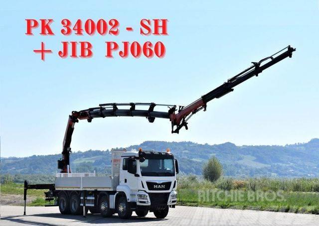 MAN TGS 35.440* PK34002-SH F + JIB PJ060/FUNK * 8x4 Φορτηγά με Γερανό