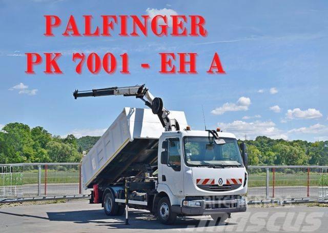 Renault MIDLUM 220 DXI *KIPPER 4,00m *PK 7001-EH A/FUNK Crane trucks