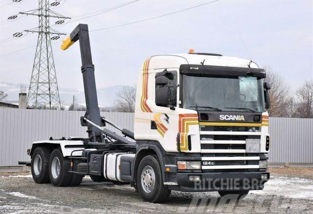 Scania R124 470 Abrollkipper *6x2* Top Zustand ! Φορτηγά ανατροπή με γάντζο