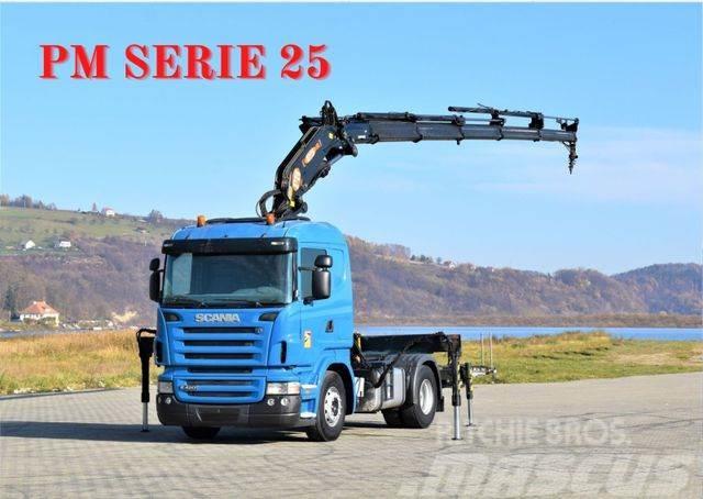 Scania R420 * Sattelzugmaschine + PM SERIE 25/FUNK *TOP Φορτηγά με Γερανό