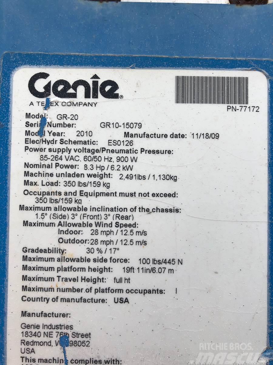 Genie GR-20 Ανυψωτήρες ψαλιδωτής άρθρωσης