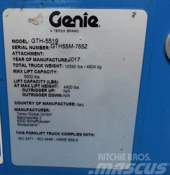 Genie GTH-5519, 5,500# 4x4 Τηλεσκοπικοί ανυψωτές