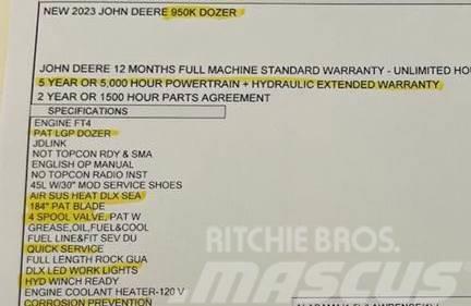 John Deere 950K LGP Μπουλντόζες με ερπύστριες