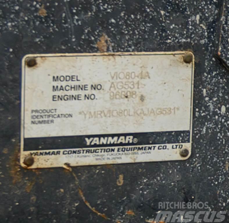 Yanmar VIO80 Εκσκαφάκι (διαβολάκι) < 7t