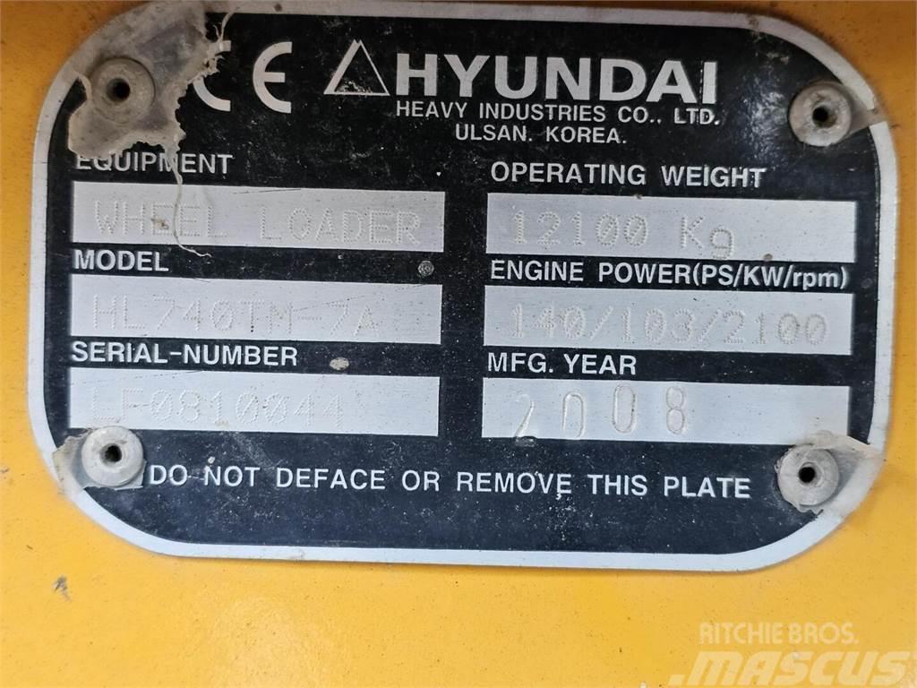 Hyundai HL 740 TM 7A Φορτωτές με λάστιχα (Τροχοφόροι)