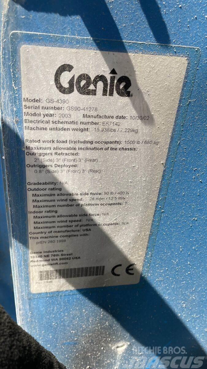 Genie GS4390 Ανυψωτήρες ψαλιδωτής άρθρωσης