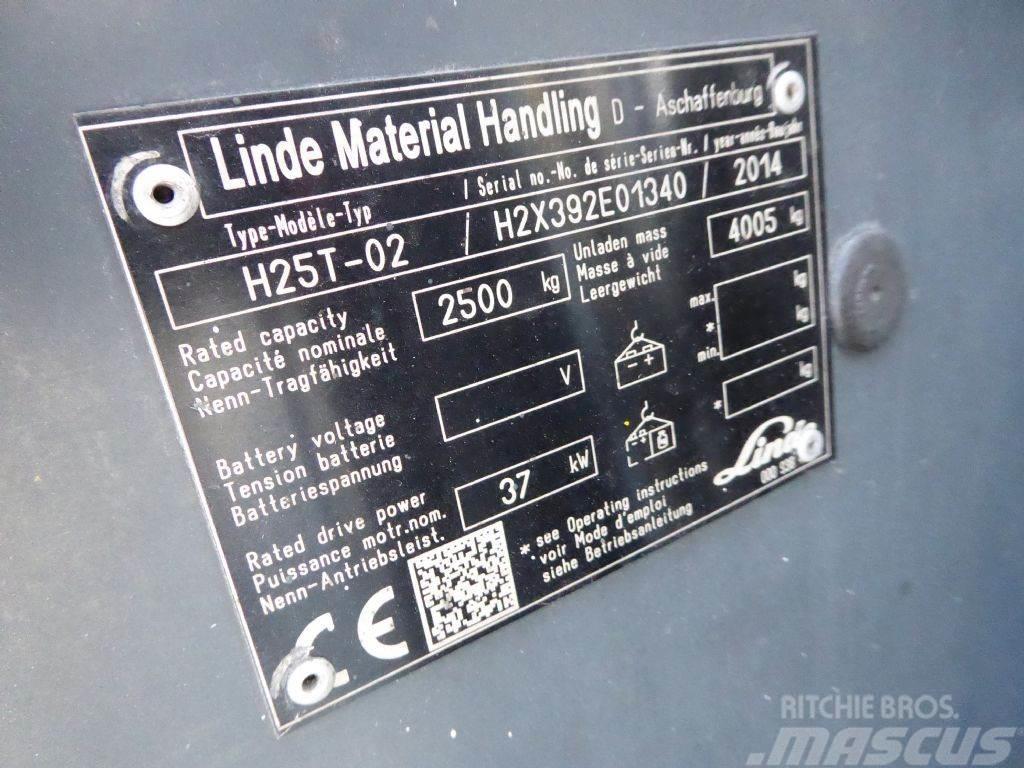 Linde H25T-02 Περονοφόρα ανυψωτικά κλαρκ με φυσικό αέριο LPG