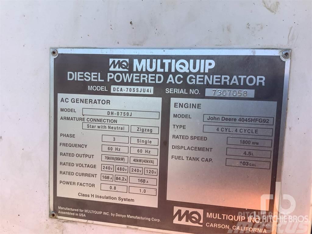 MultiQuip MQ70 Γεννήτριες ντίζελ