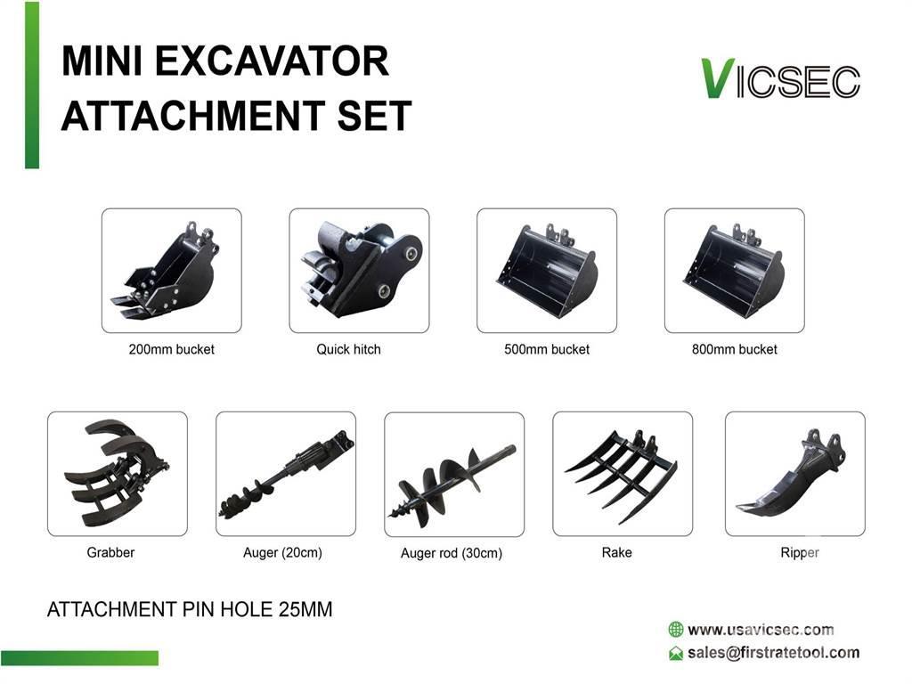  VICSEC Quantity of (9) Excavator Attac ... Άλλα εξαρτήματα