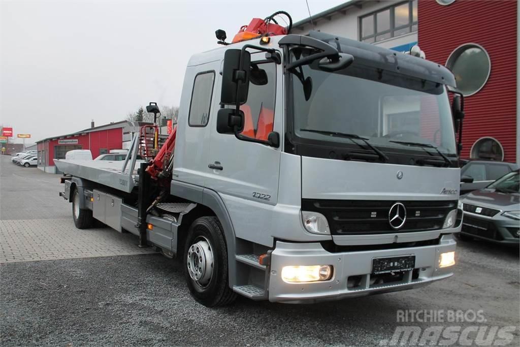 Mercedes-Benz Atego 1322 Vehicle transporter + crane MKG HMK132H Νταλίκες μεταφοράς οχημάτων