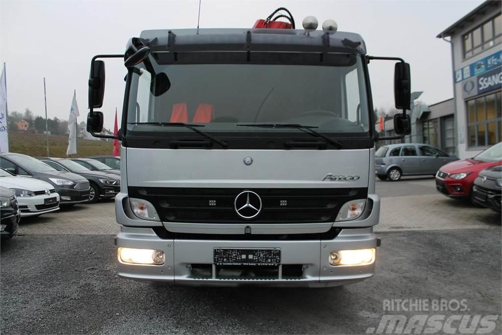 Mercedes-Benz Atego 1322 Vehicle transporter + crane MKG HMK132H Νταλίκες μεταφοράς οχημάτων