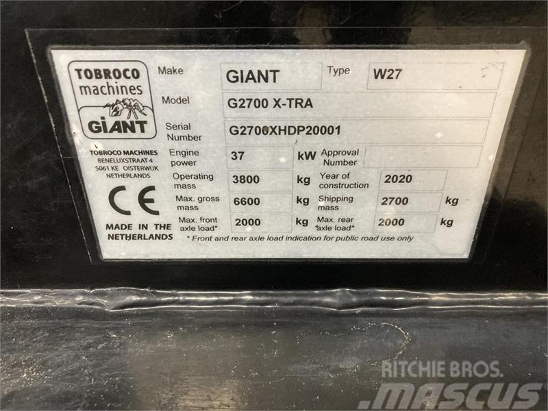 GiANT G2700 HD+ x-tra Dobbelt pumpe Μίνι φορτωτές