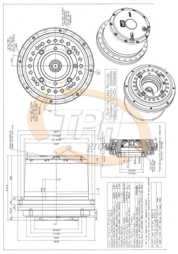  PMP 2502421 Fahrgetriebe Demag H30 Άλλα εξαρτήματα