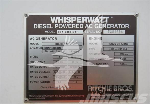 MultiQuip WHISPERWATT DCA70SSIU4F Γεννήτριες αερίου