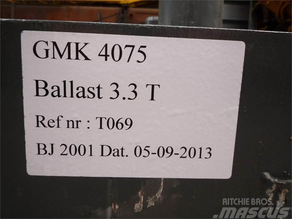 Grove GMK 4075 counterweight 3,3 ton Εξαρτήματα και εξοπλισμός για γερανούς