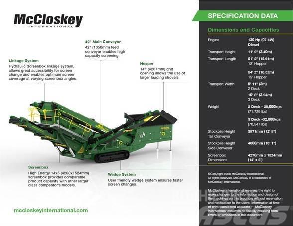 McCloskey S1302DT Μηχανές κοσκινίσματος
