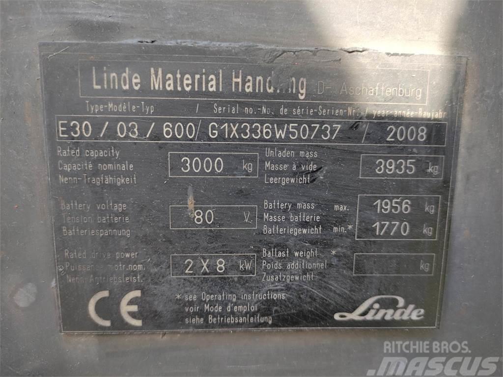 Linde E30-03-336 Ηλεκτρικά περονοφόρα ανυψωτικά κλαρκ