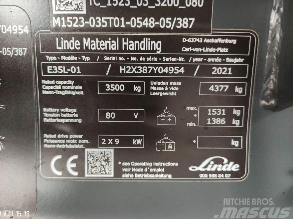 Linde E35L-01-387 Ηλεκτρικά περονοφόρα ανυψωτικά κλαρκ