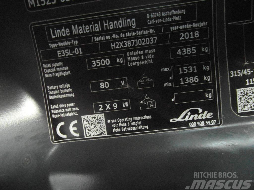 Linde E35L-387-01 Ηλεκτρικά περονοφόρα ανυψωτικά κλαρκ