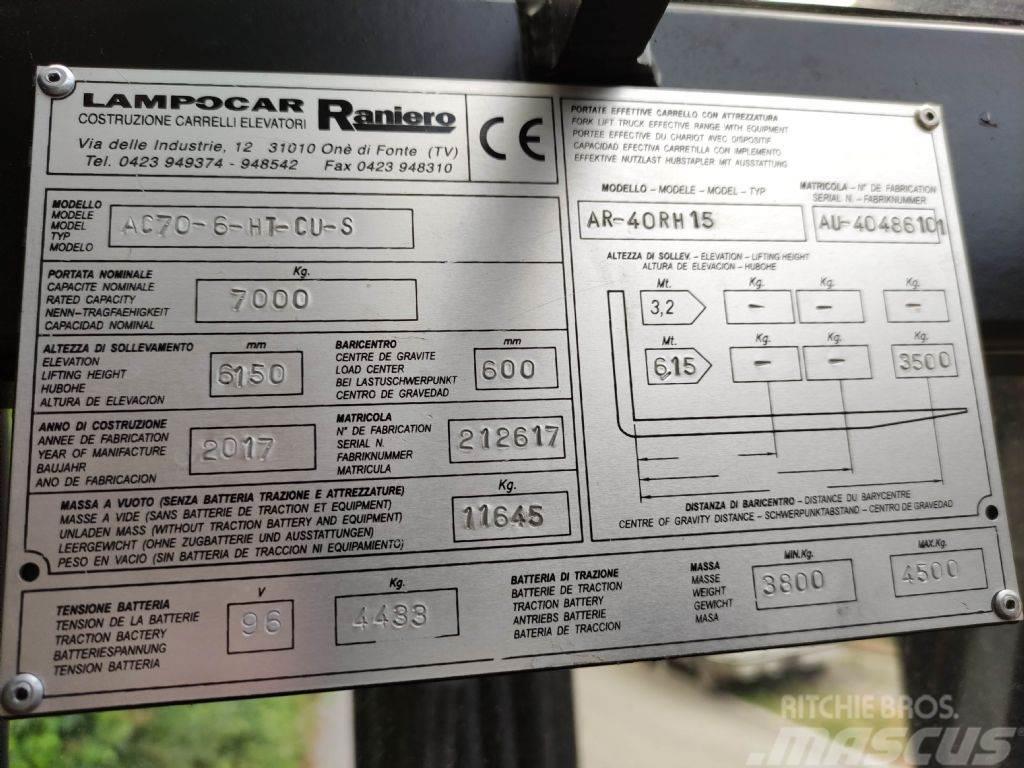  Raniero AC70-6-HT-CU-S Ηλεκτρικά περονοφόρα ανυψωτικά κλαρκ