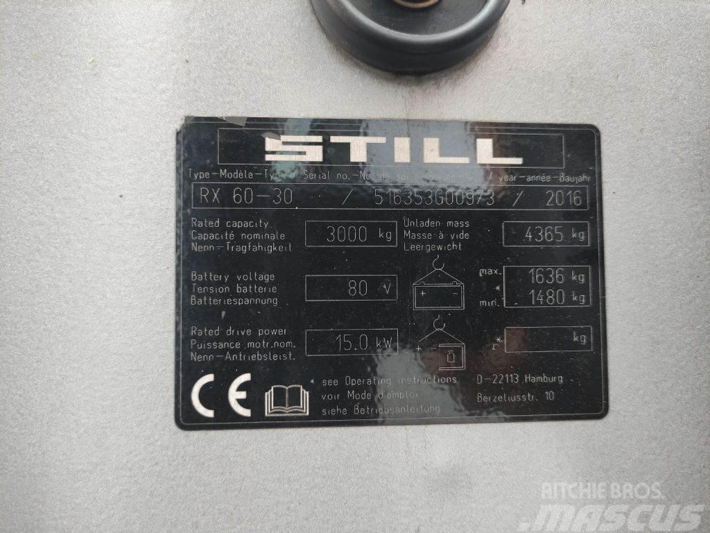 Still RX60-30 Ηλεκτρικά περονοφόρα ανυψωτικά κλαρκ
