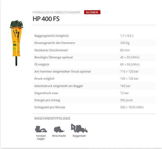 Indeco HP 400 FS Σφυριά / Σπαστήρες