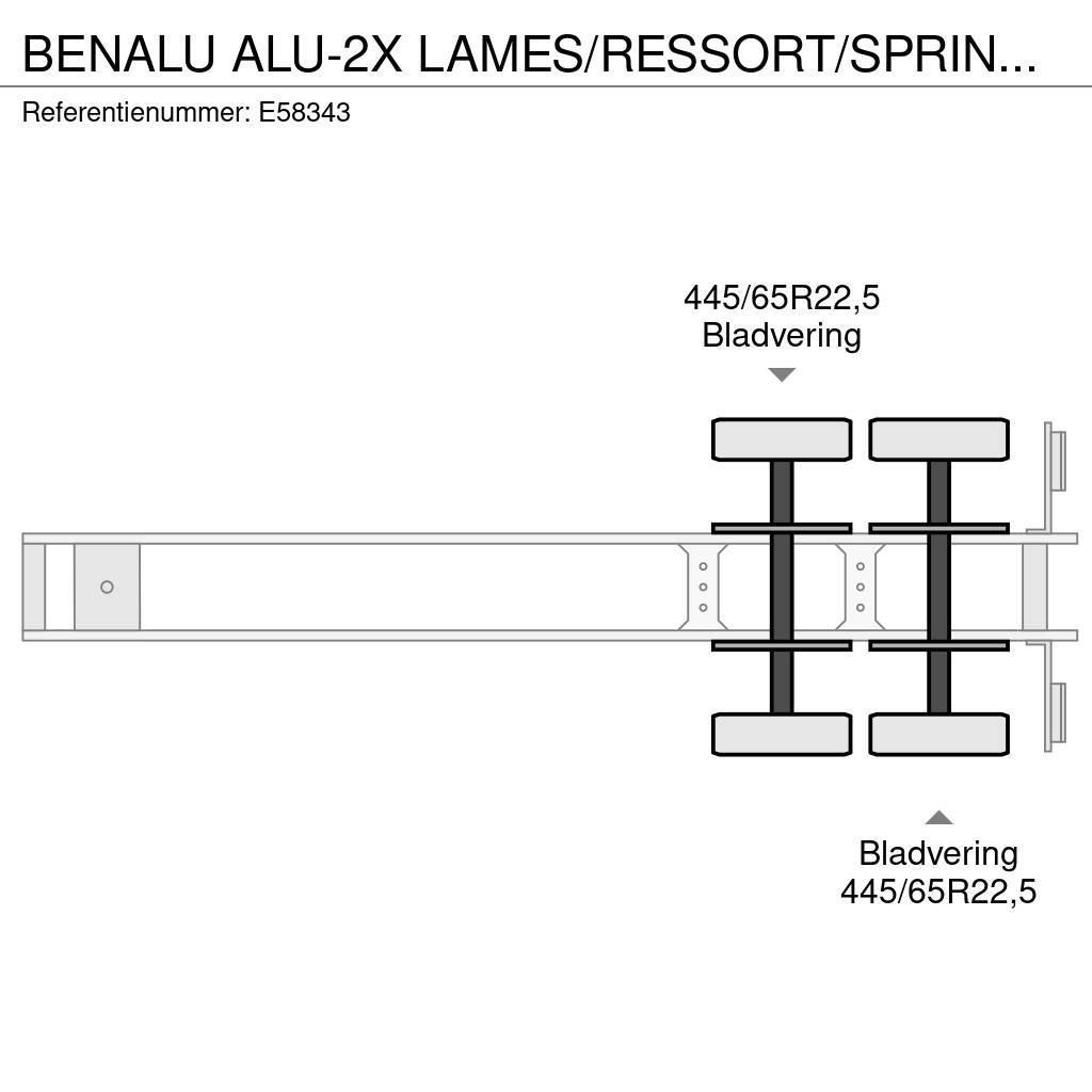 Benalu ALU-2X LAMES/RESSORT/SPRING/BLAD Ανατρεπόμενες ημιρυμούλκες