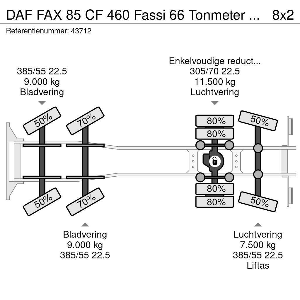 DAF FAX 85 CF 460 Fassi 66 Tonmeter laadkraan Γερανοί παντός εδάφους