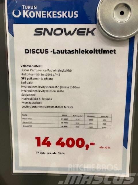 Snowek Discus 1200 Lautashiekoitin 2-10m Διαστρωτήρες άμμου και αλατιού