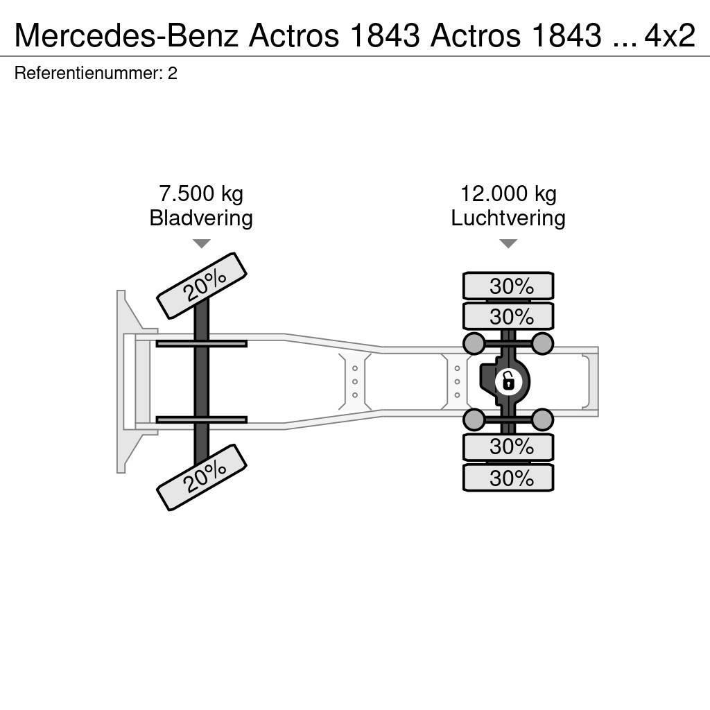 Mercedes-Benz Actros 1843 Actros 1843 ADR 4x2 RETARDER Τράκτορες