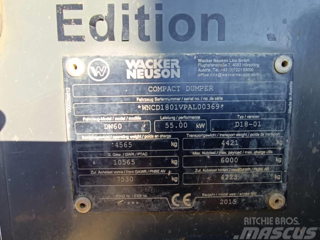 Wacker Neuson DW 60 Dumpers εργοταξίου