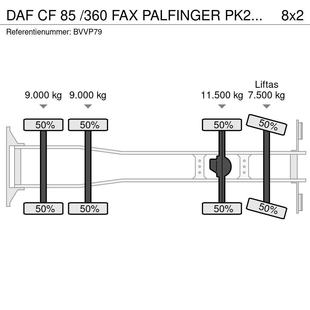 DAF CF 85 /360 FAX PALFINGER PK27002!!HOOGWERKER/SKYWO Γερανοί παντός εδάφους