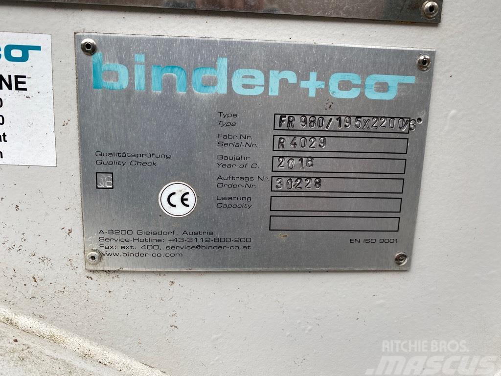  Binder FR 980/195 x 2200/3 Τροφοδότες