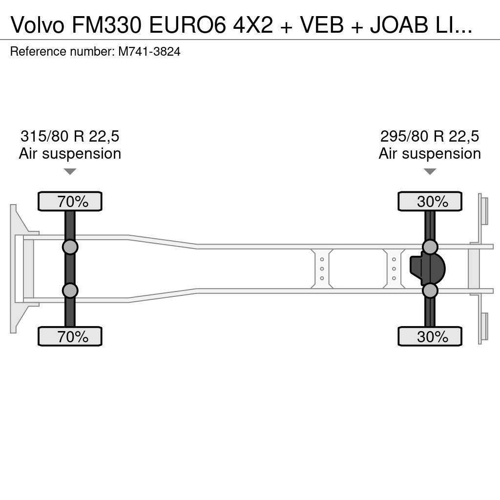 Volvo FM330 EURO6 4X2 + VEB + JOAB LIFT/EXTENDABLE + FUL Φορτηγά φόρτωσης κάδων
