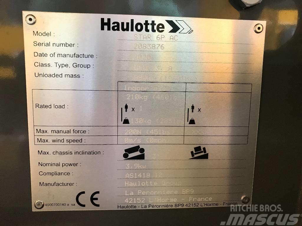 HAULOTTE STAR 6 PICKING AC Ανυψωτήρες με κατακόρυφους πυλώνες